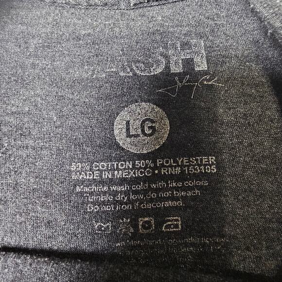 Gray Johnny Cash 50/50 Cotton Poly Blend T-Shirt Man In Black Size Large - Picture 5 of 6